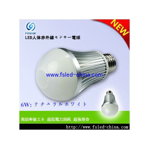 LED人体センサー電球 FS-GBULB-4XW (Z)