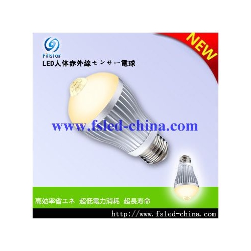 病院用超省エネ便利な人体センサーLED電球 FS-GBULB-5XW(A)
