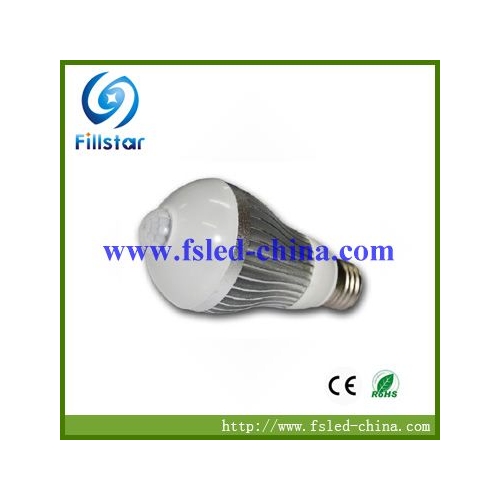 防犯対策 人体センサーLED電球 FS-GBULB-6XW(U)