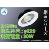 LEDダウンライト COB光源 省エネ 高効率 φ210-235 30W 2460lm