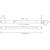 ちらつき無し 広角300度防滴型直管LED蛍光灯 BL-300-1198MM-IP 画像