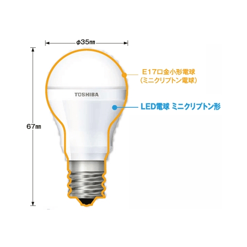 E-CORE LED電球 LDA6L-E17/D