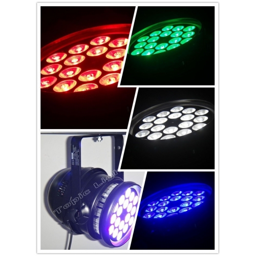 フリッカーフリーLEDパーライト18x10W 4in1 RGBW Ledパーライト TPL043